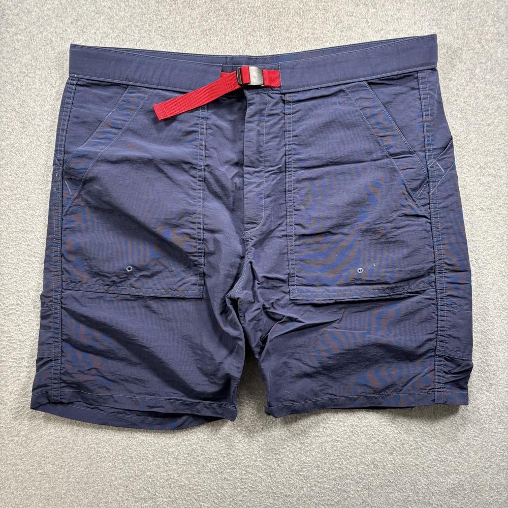Topo Designs Mens Blue River Shorts: Hiking Nylon Stretch: Fits Medium to Large
